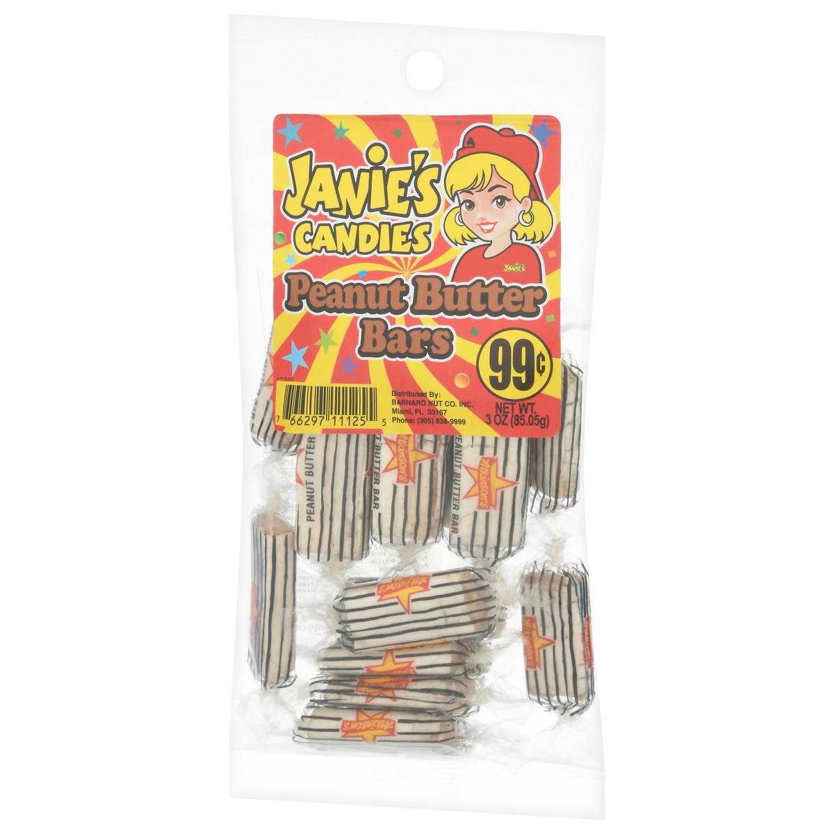 slide 5 of 9, Janie's Candies Peanut Butter Bars Candy 3 oz, 3 oz