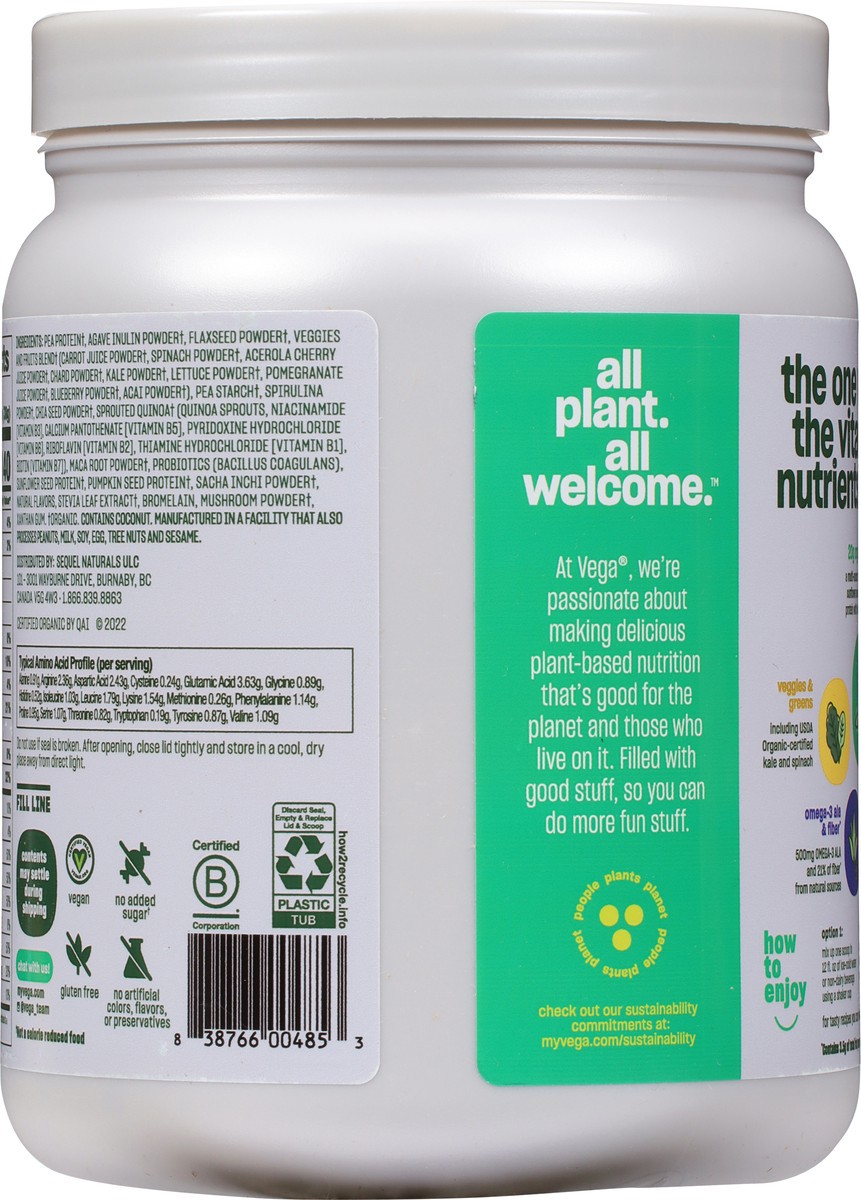 slide 5 of 9, Vega Plant-Based Organic Drink Mix 12.2 oz, 12.2 oz