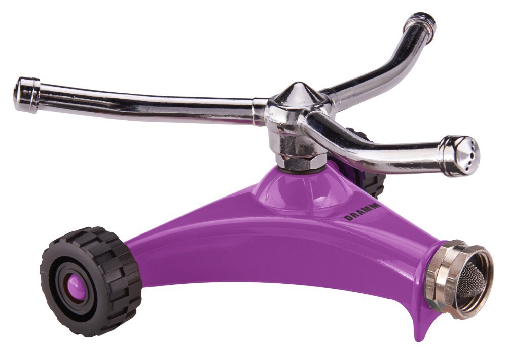 slide 1 of 1, Dramm ColorStorm™ 3 Arm Whirling Sprinkler - Berry, 1 ct