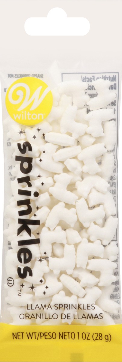 slide 4 of 10, Wilton Llama White Sprinkles, 1 oz