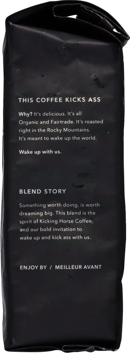 slide 8 of 9, Kicking Horse Coffee Kick Ass, Dark Roast, Ground, 10 oz