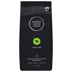 Kicking Horse Coffee Kick Ass, Dark Roast, Ground - 10 oz