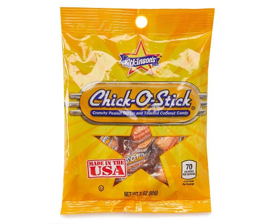 slide 1 of 1, Atkinson's Chick-O-Stick Candy, 3 oz