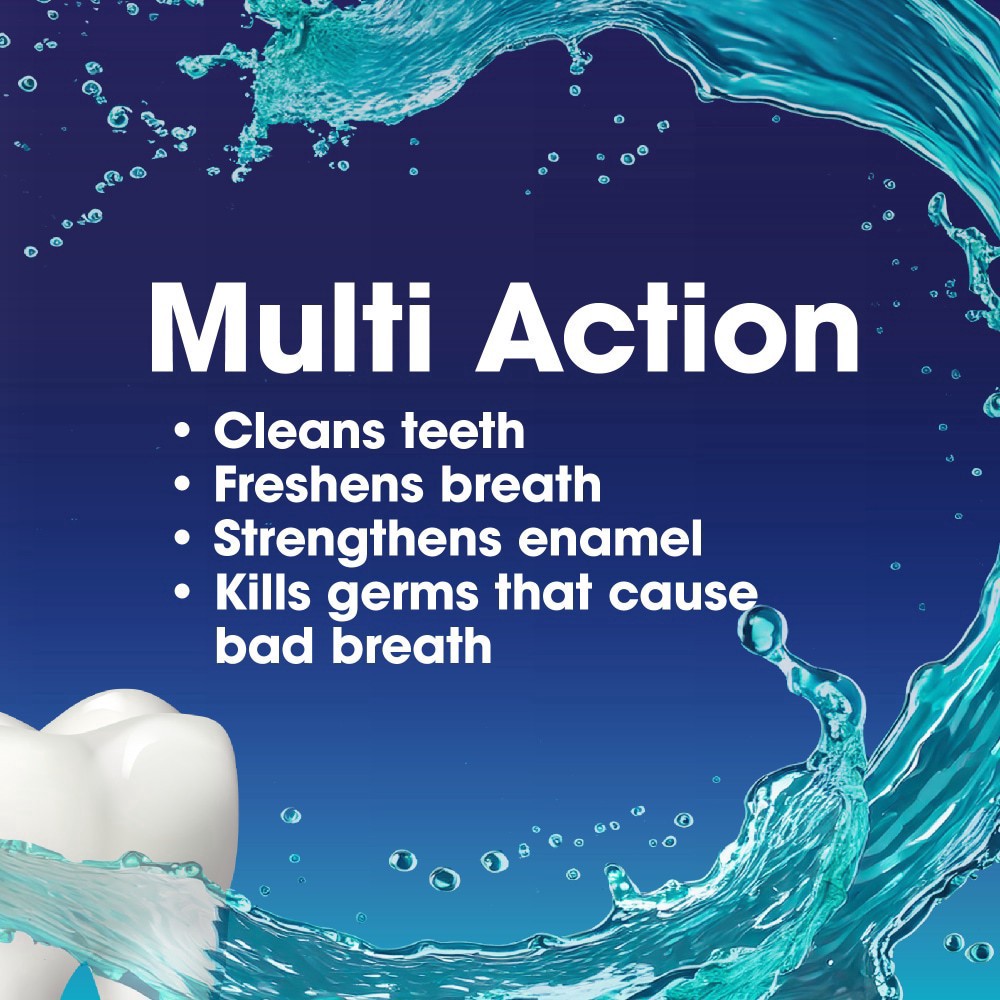 slide 5 of 5, Kroger Refreshing Mint Alcohol-Free Fluoride Mouthwash, 33.8 fl oz