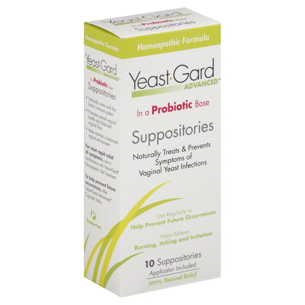 slide 1 of 1, YeastGard Suppositories, 10 ct