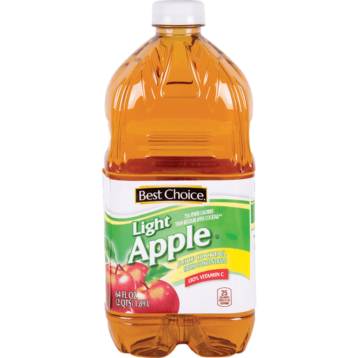 slide 1 of 1, Best Choice Light Apple Juice - 64 oz, 64 oz