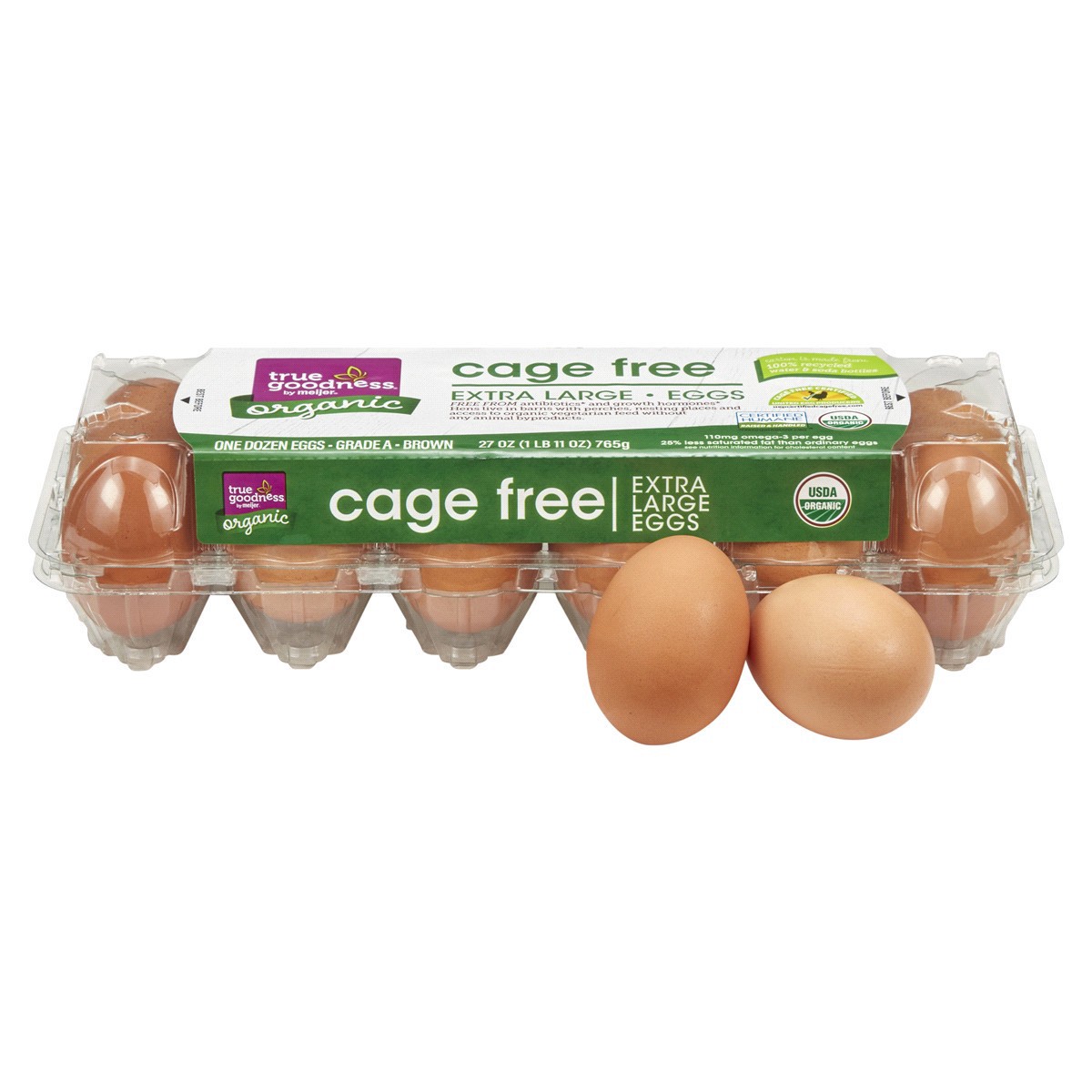 slide 1 of 29, True Goodness Organic Cage Free Extra Large Eggs, Dozen, 12 ct