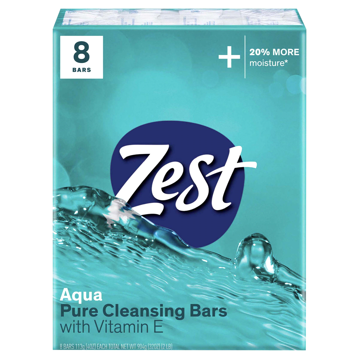 slide 1 of 7, Zest Aqua Soap Bars, 8 ct