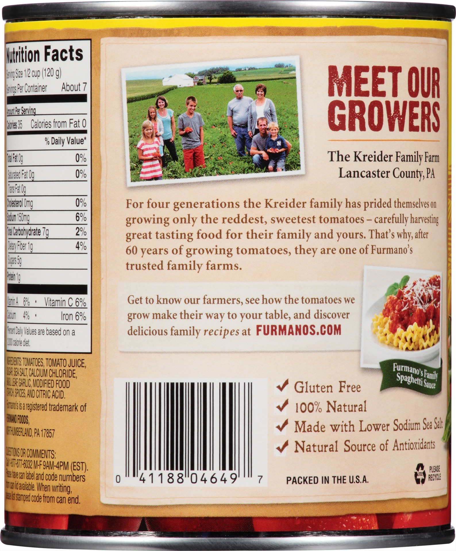 slide 5 of 6, Furmanos Tomato Italian Diced, 28 oz