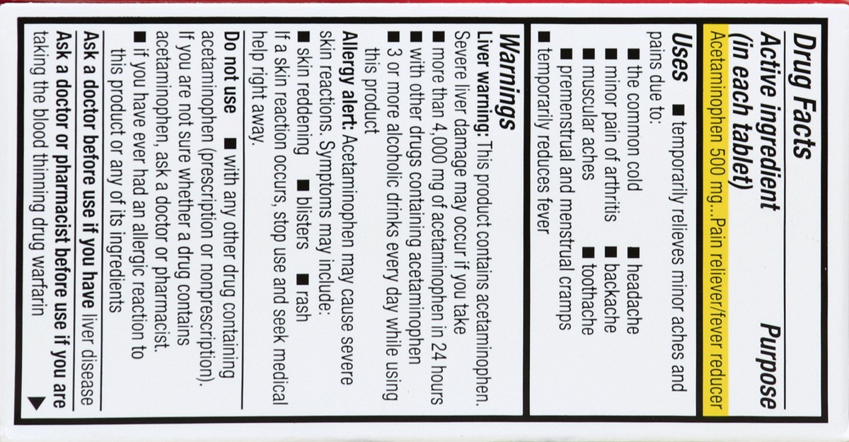 slide 8 of 8, Good Sense Acetaminophen 50 ea, 50 ct