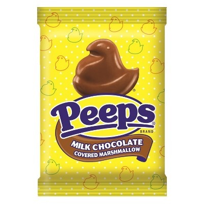 slide 1 of 2, Peeps Easter Milk Chocolate Covered Marshmallow, 1 oz