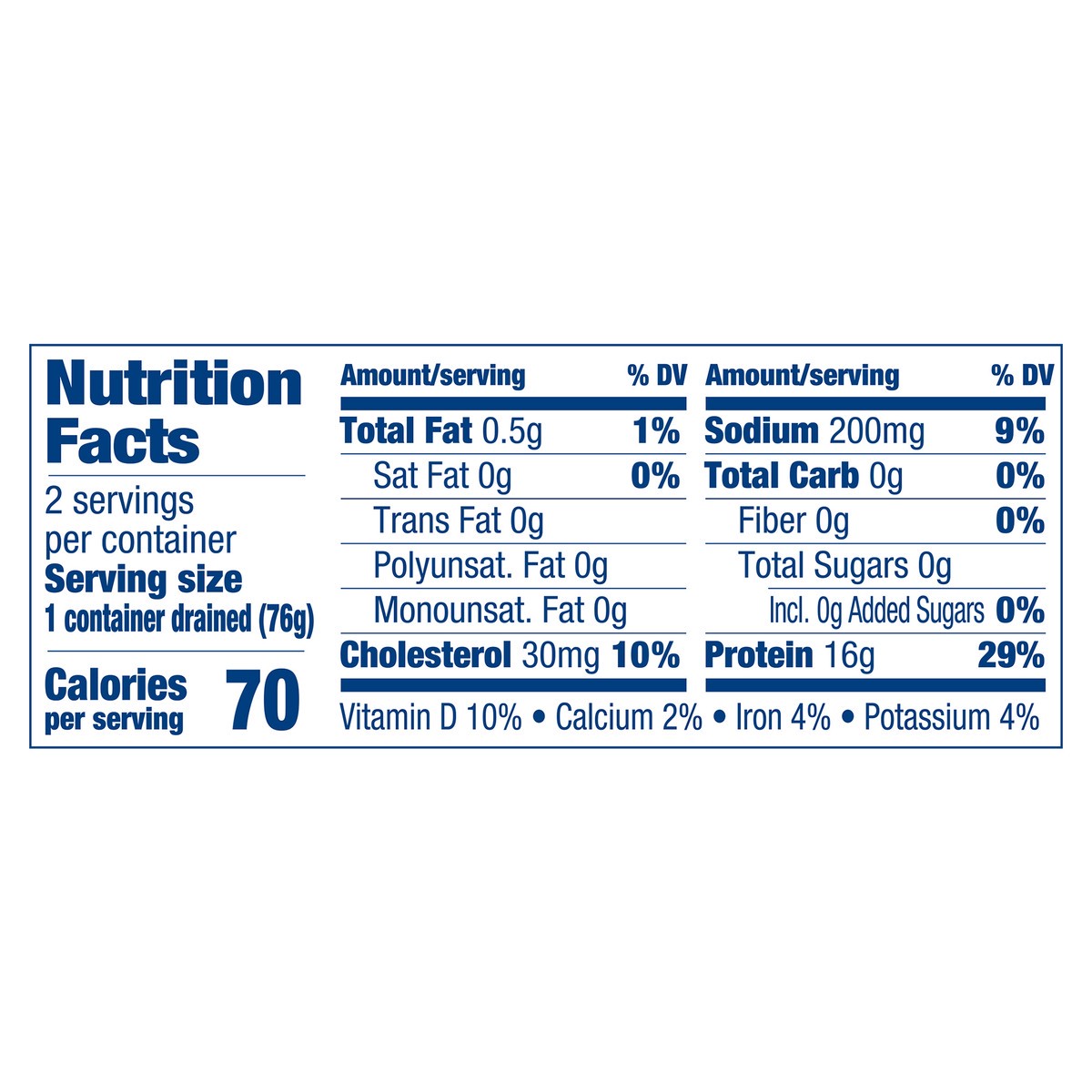 slide 7 of 7, Chicken of the Sea Chunk Light Tuna in Water Cup 2 pack of 2.8 ounces, 2 ct