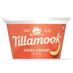 Tillamook Peach Greek Yogurt 5.3 oz