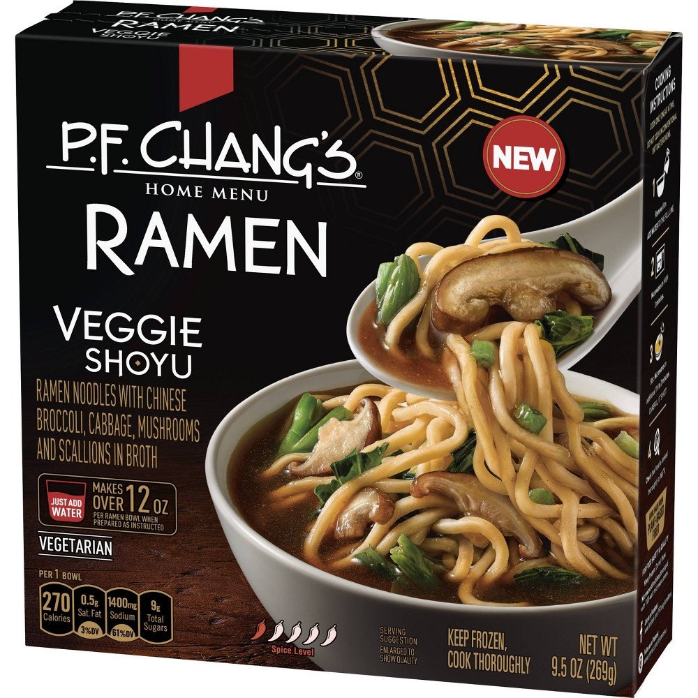 slide 3 of 6, P.F. Chang's Home Menu Veggie Shoyu Ramen Frozen Meal, 9.5 oz