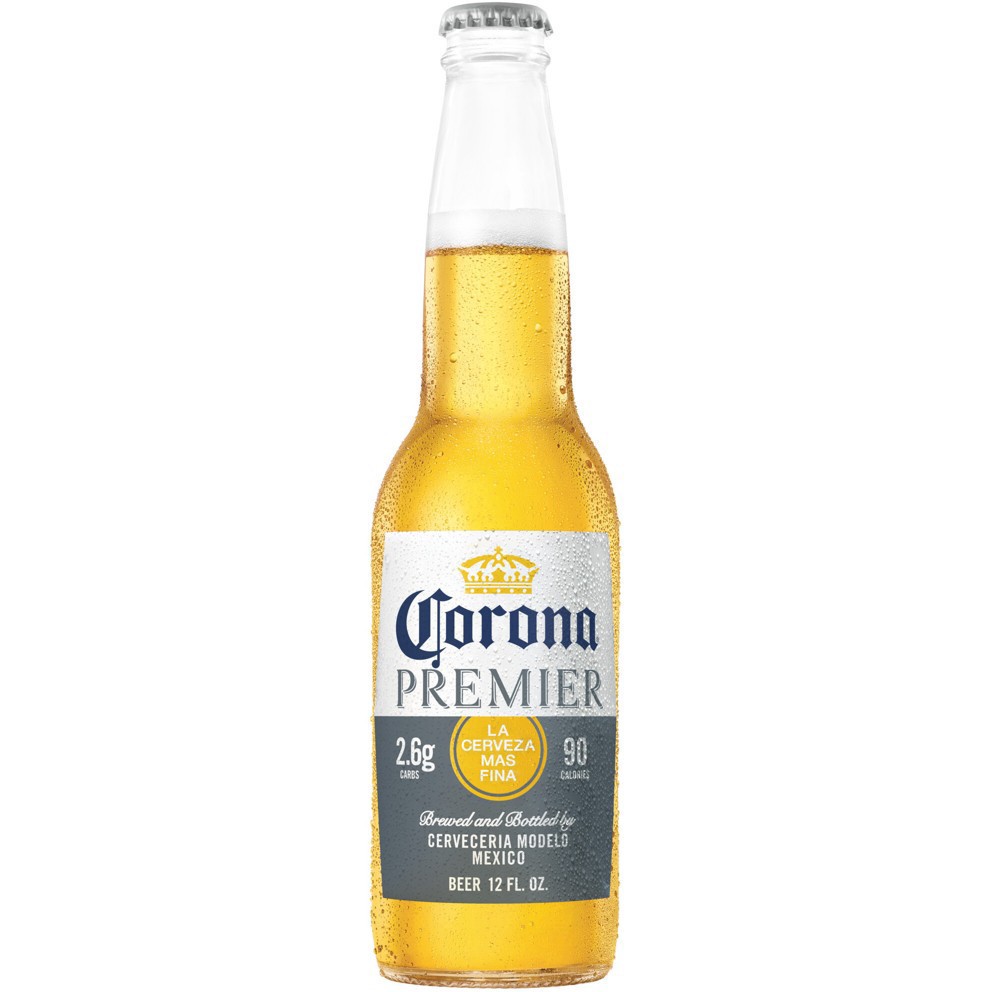 slide 106 of 112, Corona Premier Mexican Lager Import Light Beer, 12 pk 12 fl oz Bottles, 4.0% ABV, 144 fl oz