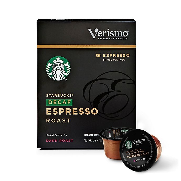 slide 1 of 3, Starbucks Verismo Decaf Espresso Roast Espresso Pods, 12 ct