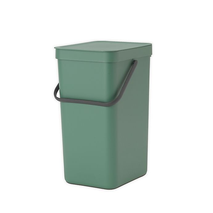 slide 1 of 10, Brabantia Sort & Go Plastic Trash Can - Green, 1 ct