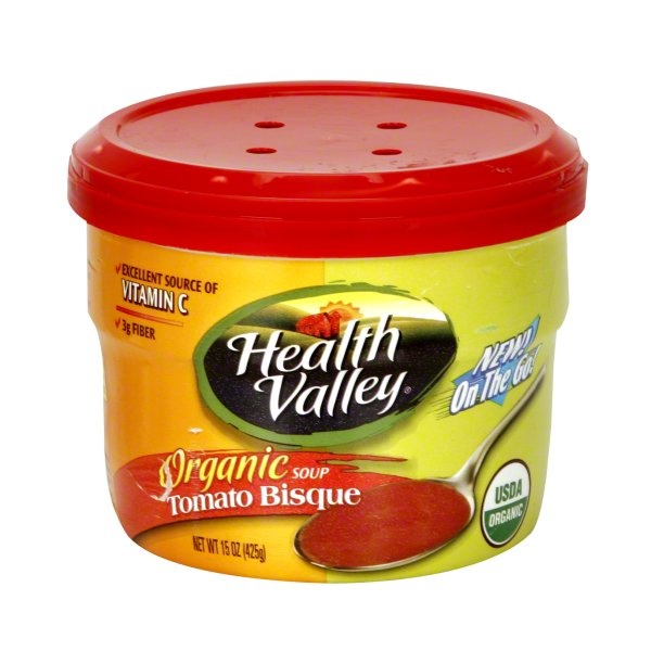 slide 1 of 1, Health Valley Organic Soup, Tomato Bisque, 15 oz