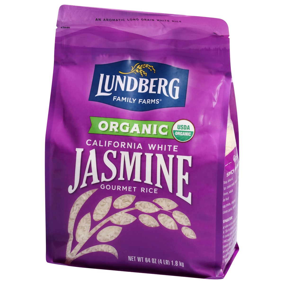 slide 3 of 9, Lundberg Family Farms Lundberg Organic White Jasmine Rice - 4 Lb, 4 lb
