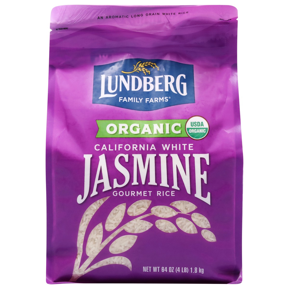 slide 1 of 9, Lundberg Family Farms Lundberg Organic White Jasmine Rice - 4 Lb, 4 lb