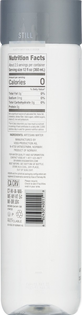 slide 7 of 11, Voss Artesian Water 28.74 oz, 28.74 oz