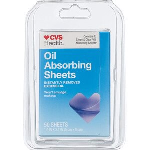 slide 1 of 1, CVS Health Oil Absorbing Sheets, 50Ct, 50 ct
