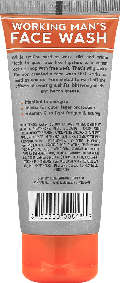 slide 7 of 9, Duke Cannon Face Wash 59 ml, 2 fl oz