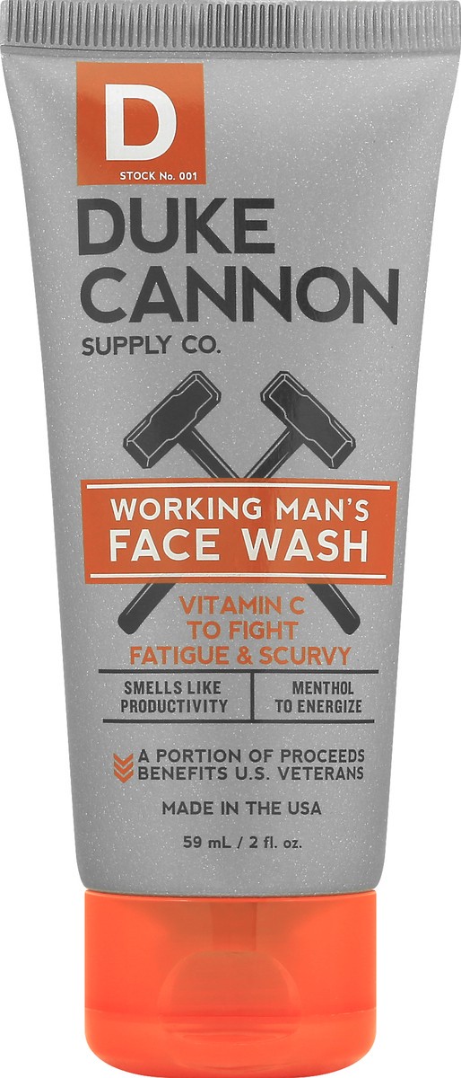 slide 3 of 9, Duke Cannon Face Wash 59 ml, 2 fl oz