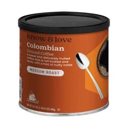 know & love Colombian Coffee Can 24.2 Ounce