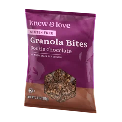 Know & Love Double Chocolate Brownie Granola Bites 7.5 Oz