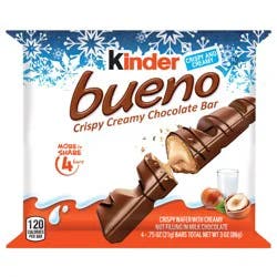 Kinder Bueno Crispy Creamy Chocolate Bar 4 - 0.75 oz Bars