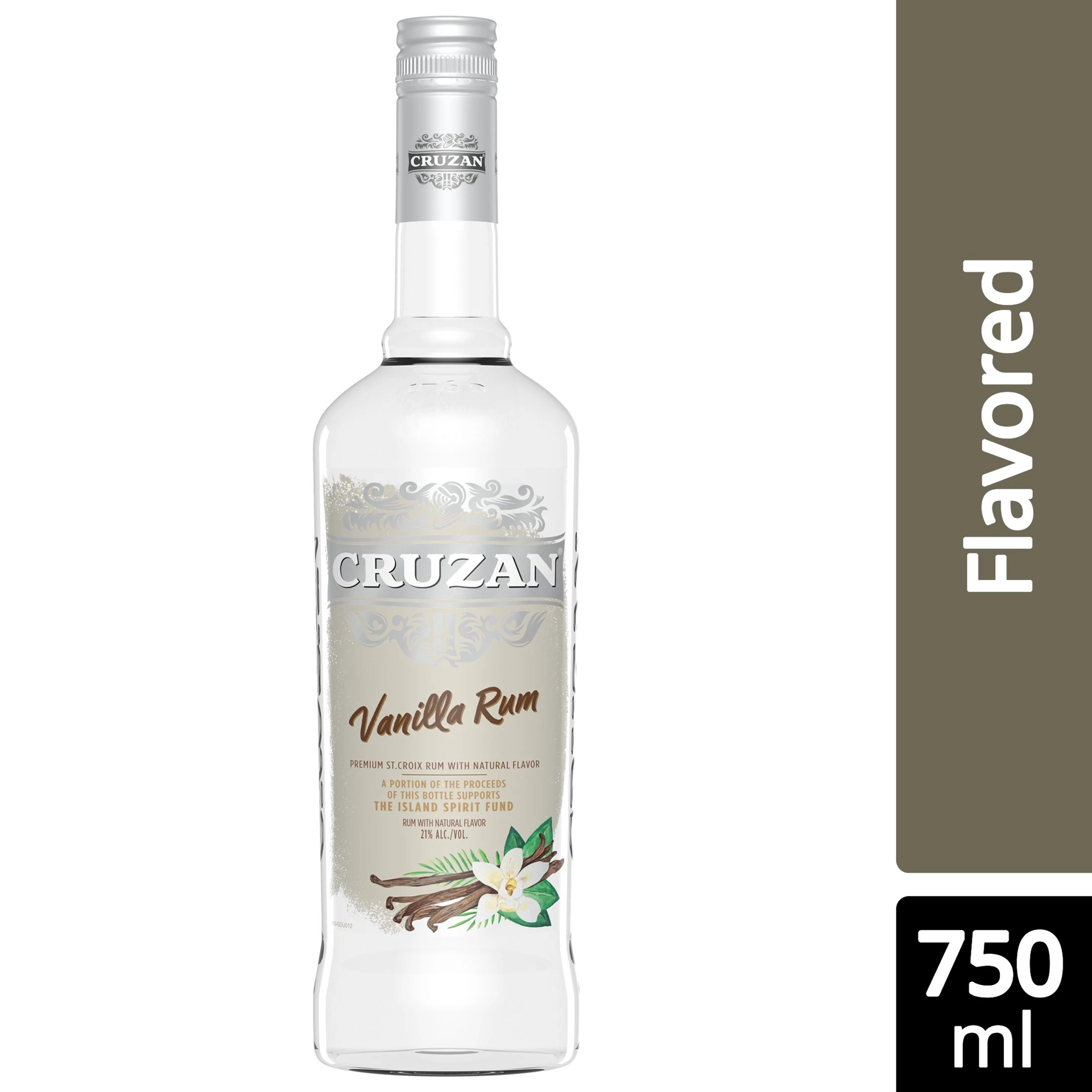 slide 1 of 2, Cruzan Vanilla Flavored Rum 750 ml, 750 ml