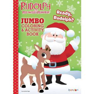 slide 1 of 1, Bendon Publishing Rudolph The Red-Nosed Reindeer Jumbo Coloring & Activity Book, 1 ct