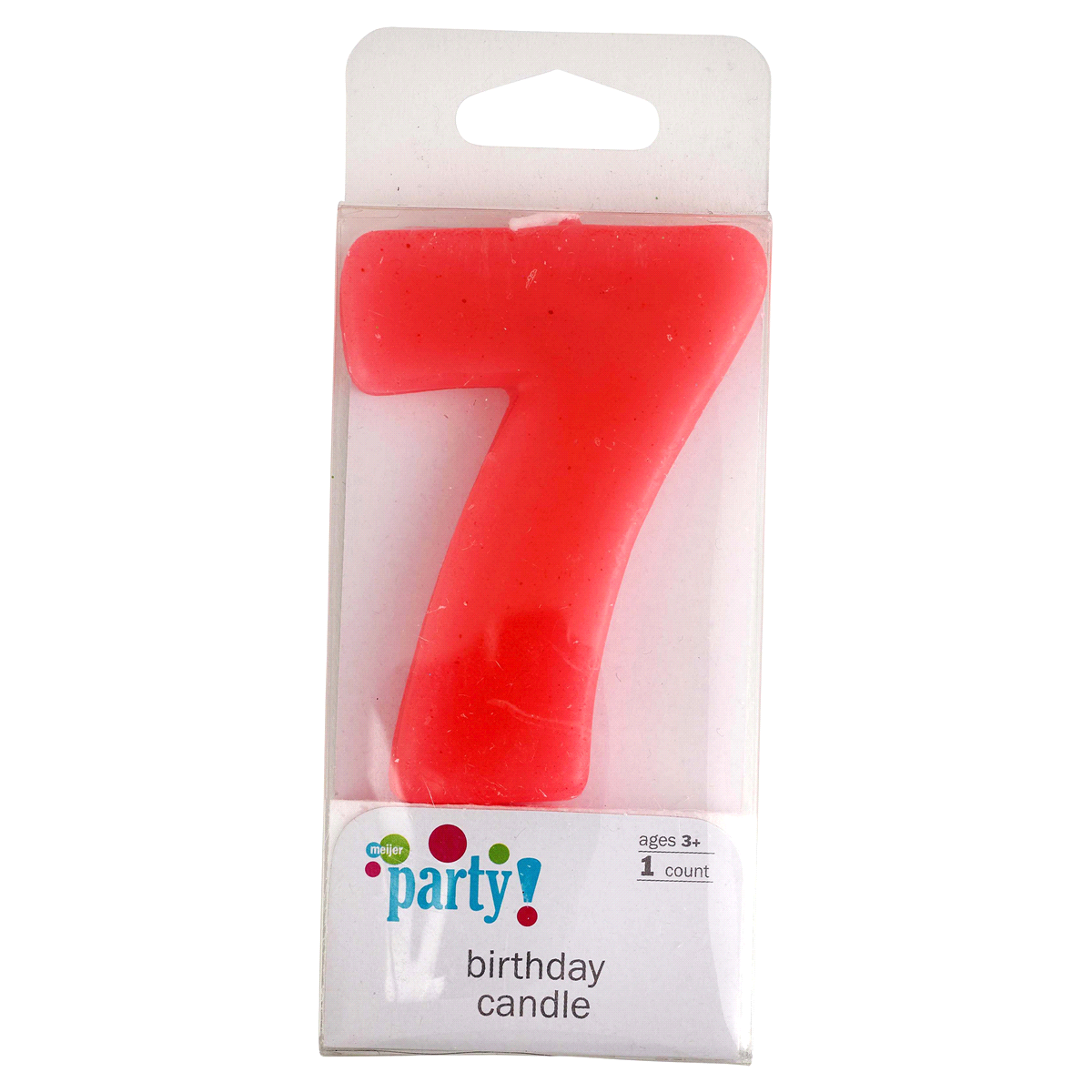 slide 1 of 2, Meijer Extra Large Birthday Candle, Number 7, 1 ct