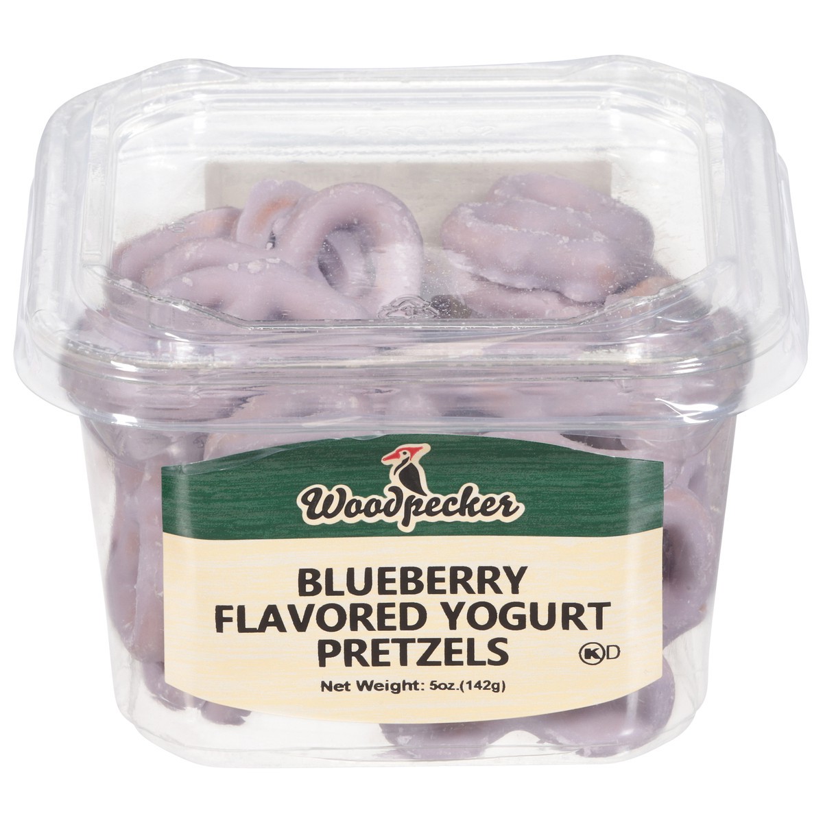 slide 1 of 13, Woodpecker Blueberry Flavored Yogurt Pretzels 5 oz, 5 oz