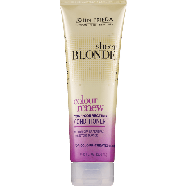 slide 1 of 1, John Frieda Sheer Blonde Colour Renew Tone-Correcting Conditioner, 8.45 fl oz