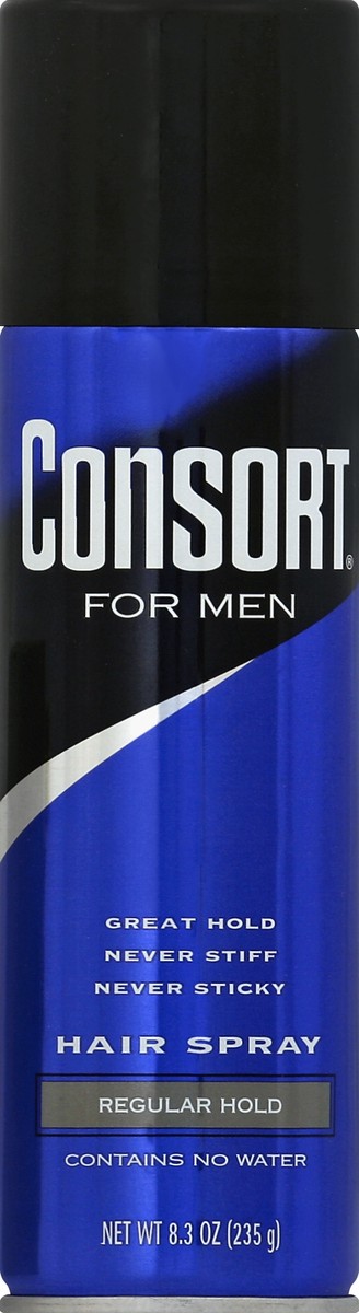slide 2 of 2, Consort For Men Hair Spray Regular Hold, 8.3 oz