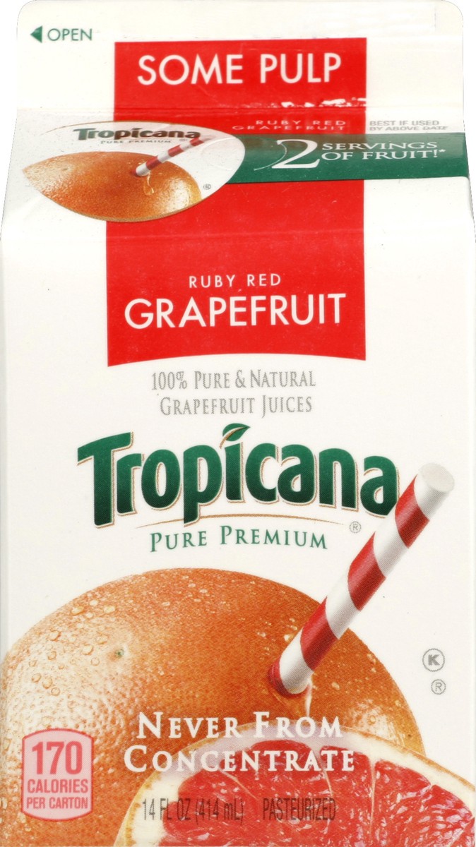 slide 4 of 4, Tropicana 100% Juice 14 oz, 14 oz