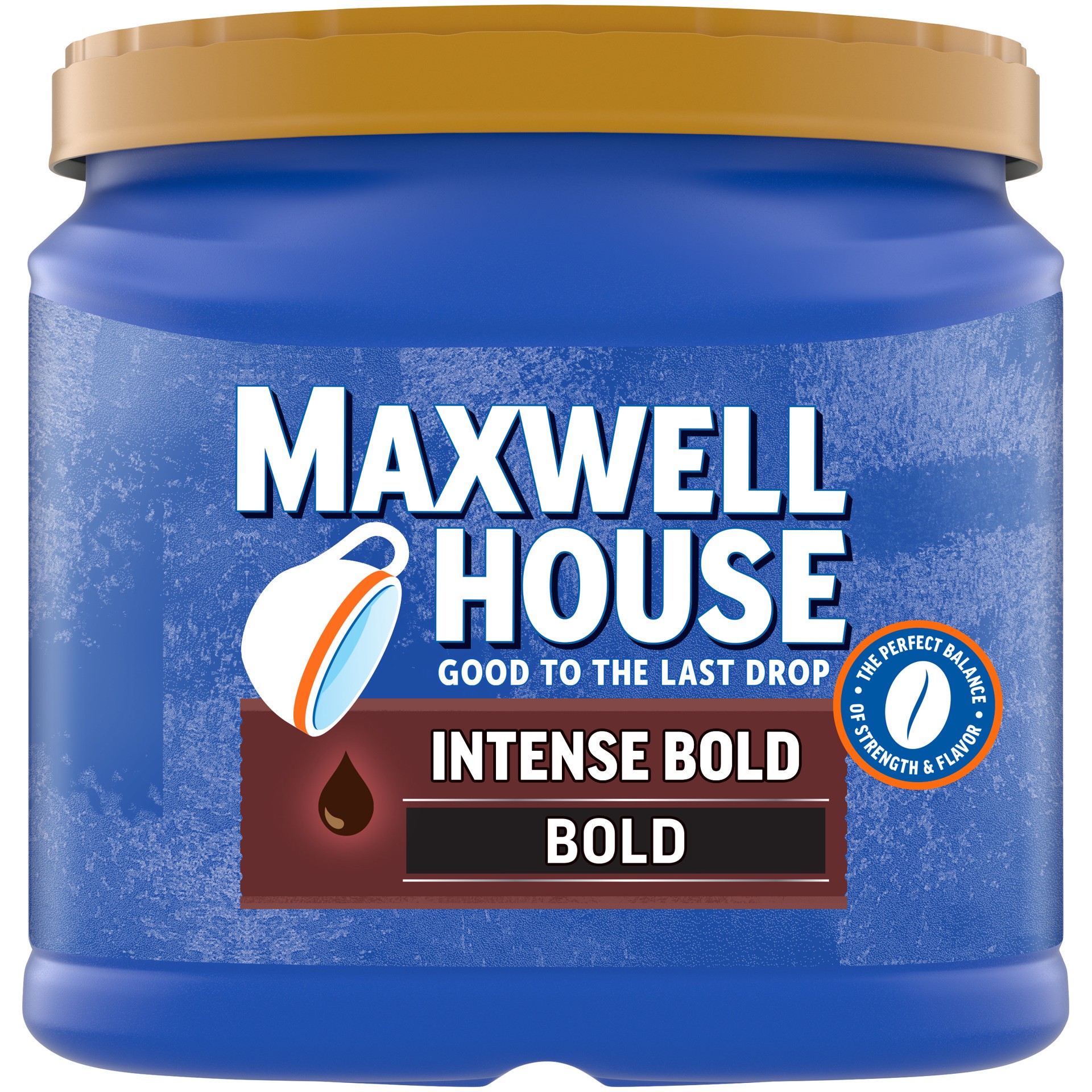 slide 1 of 4, Maxwell House Intense Bold Dark Roast Ground Coffee, 26.7 oz Canister, 26.7 oz