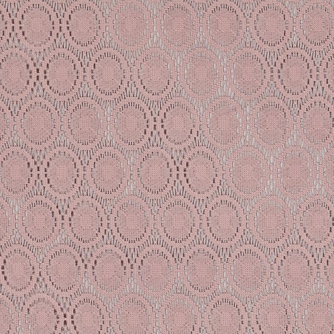 slide 4 of 8, Eclipse Nora Crochet Rod Pocket 100% Blackout Window Curtain Panel - Rose, 84 in