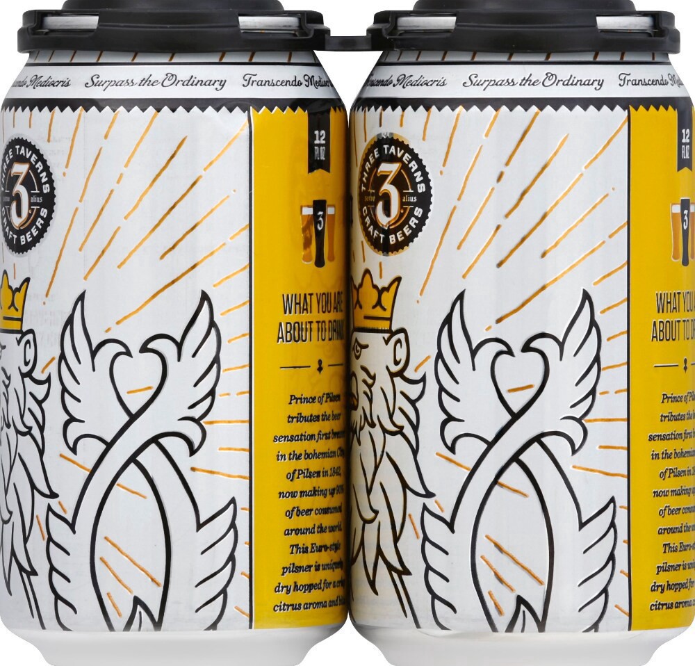 slide 4 of 4, Three Taverns Craft Brewery Pilsner, 6 ct; 6 fl oz