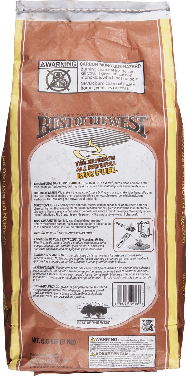 slide 6 of 9, Best Of The West Oak Lump Charcoal, 6.6 lb