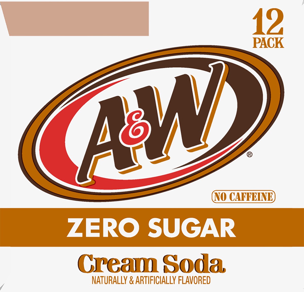 slide 5 of 7, A&W Cream Soda Zero Sugar, 12 fl oz cans, 12 pack, 12 ct