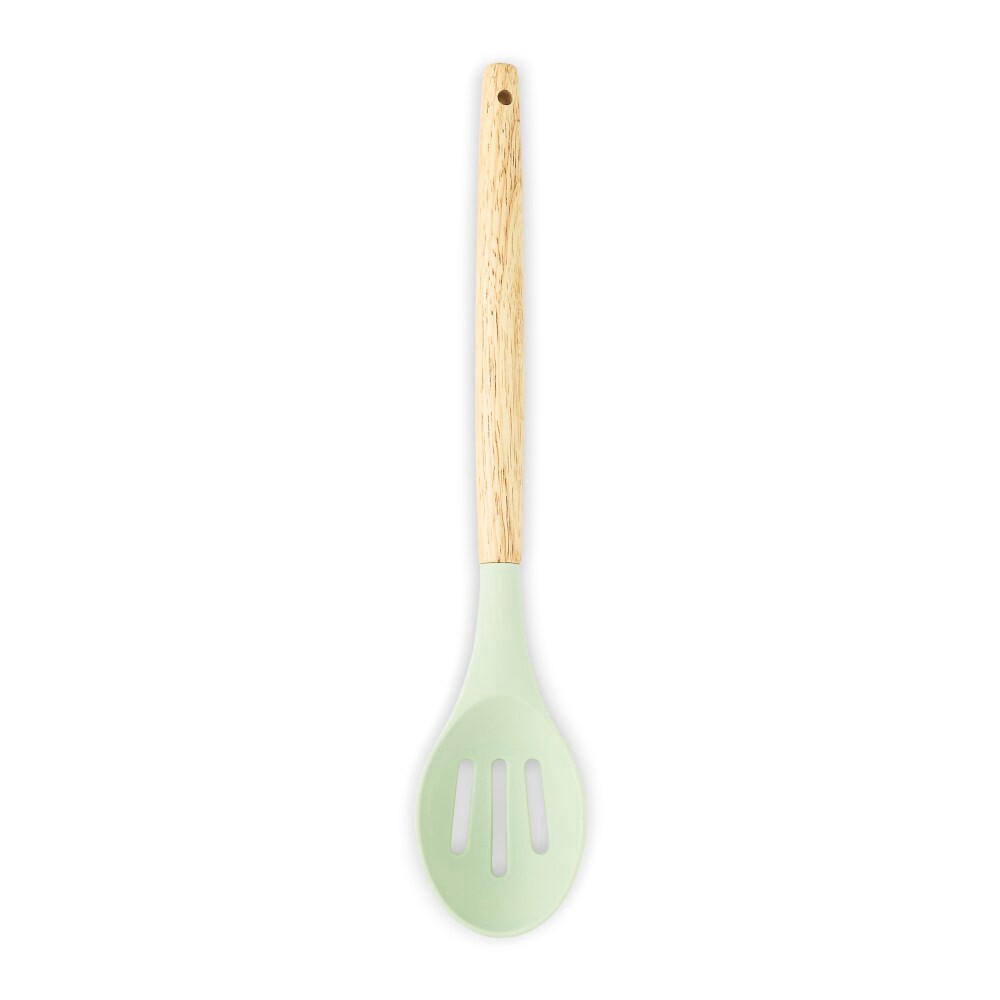 slide 3 of 3, Core Kitchen Silicone Slotted Spoon - Sage, 1 ct