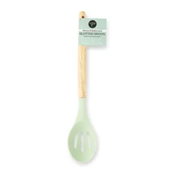 Core Kitchen Silicone Slotted Spoon - Sage