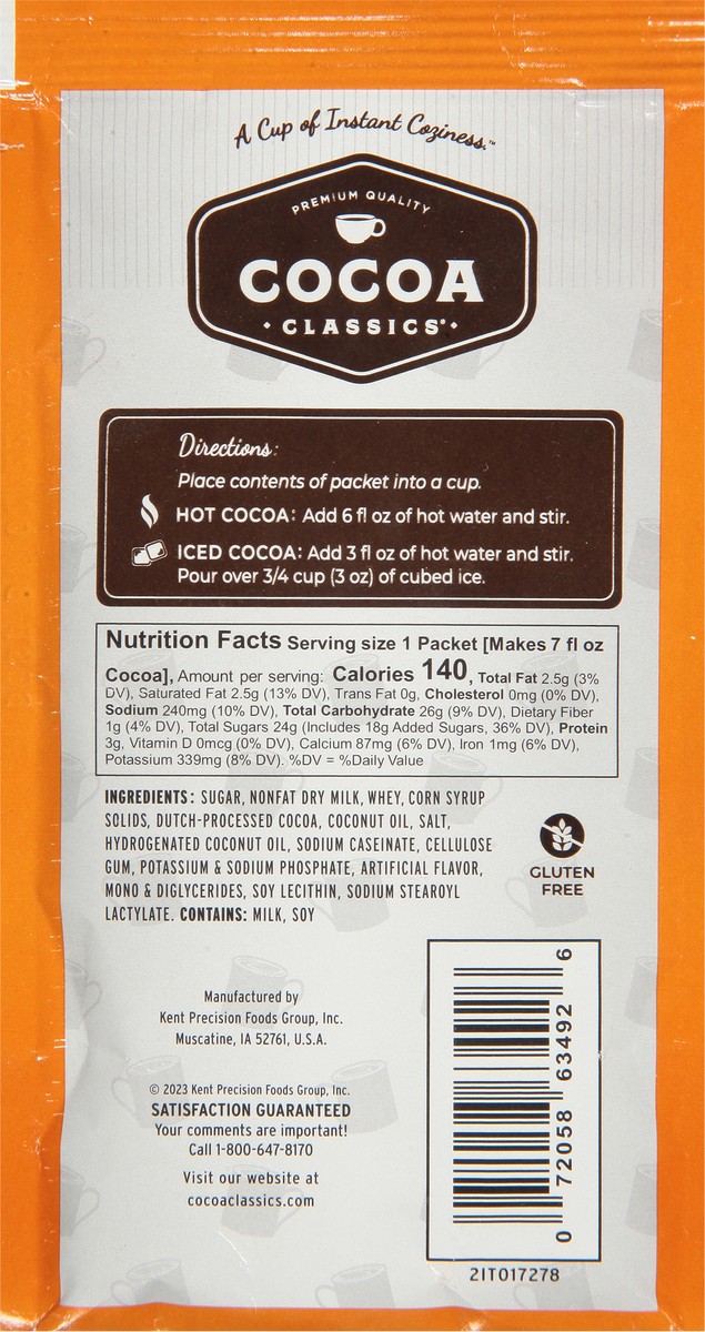 slide 9 of 13, Cocoa Classics Caramel & Chocolate Cocoa Mix Packet, 12 ct