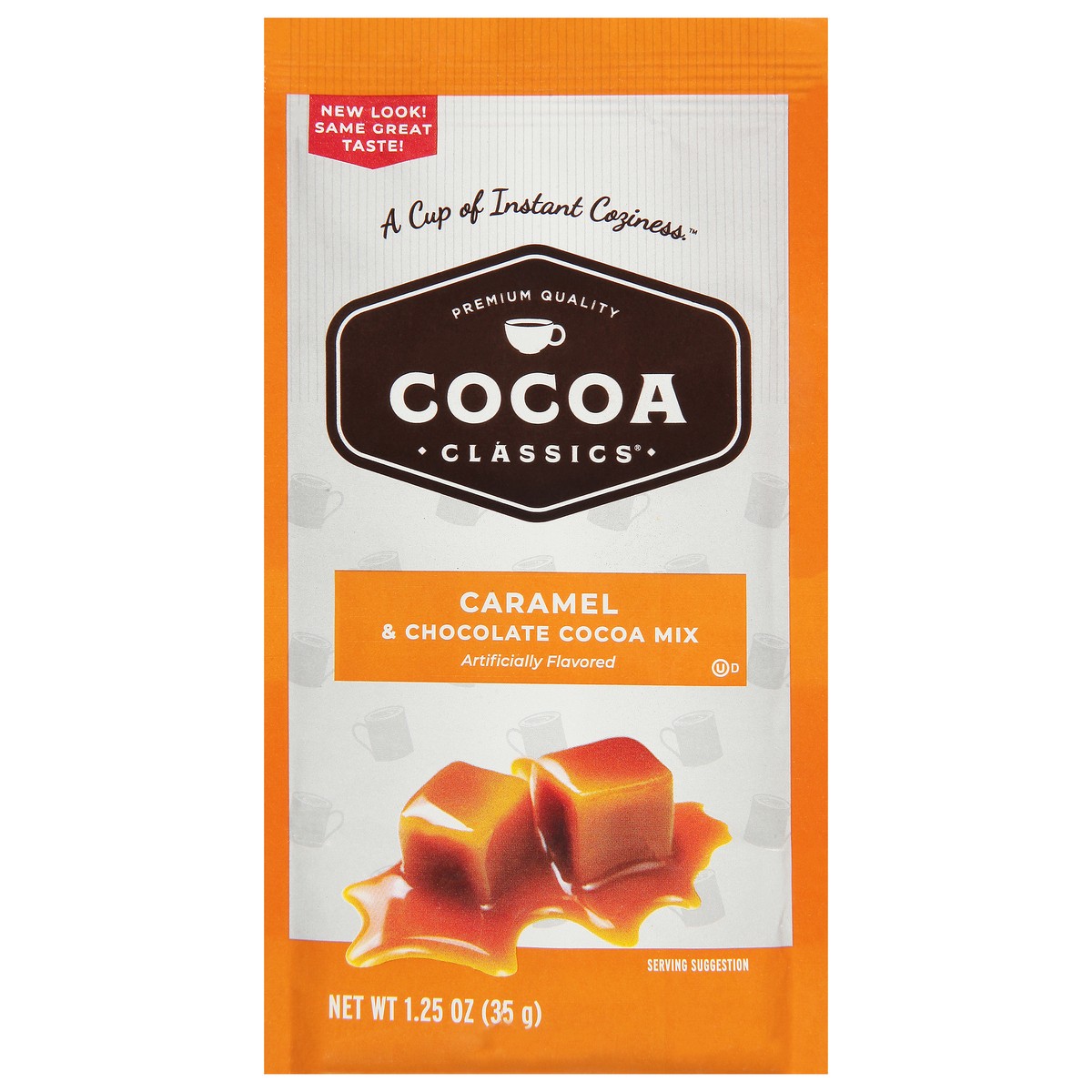 slide 12 of 13, Cocoa Classics Caramel & Chocolate Cocoa Mix Packet, 12 ct