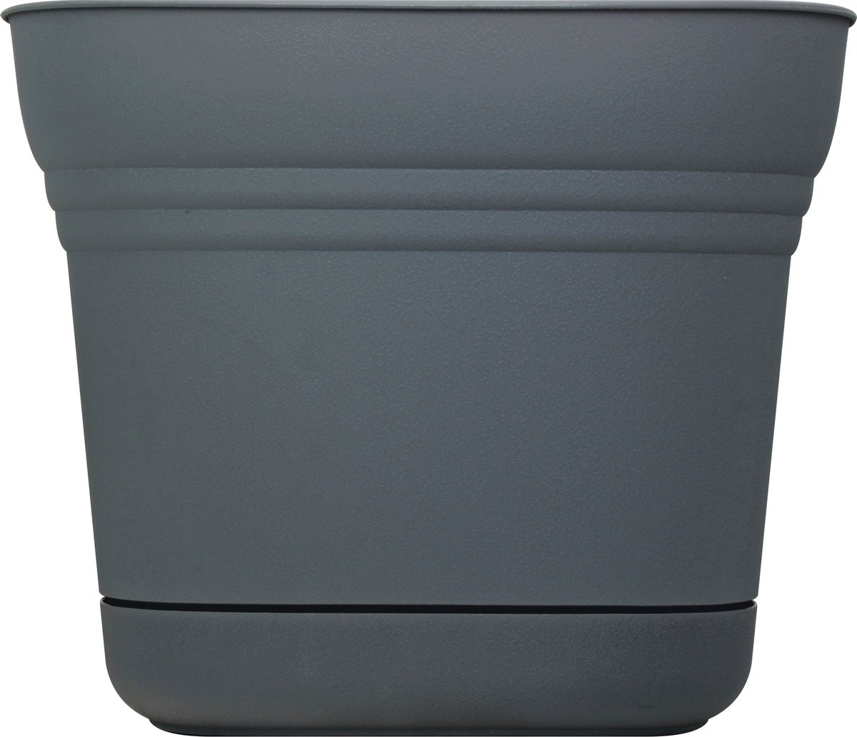 slide 11 of 11, Bloem Saturn Charcoal 12 Inches Planter 1 ea, 12 in