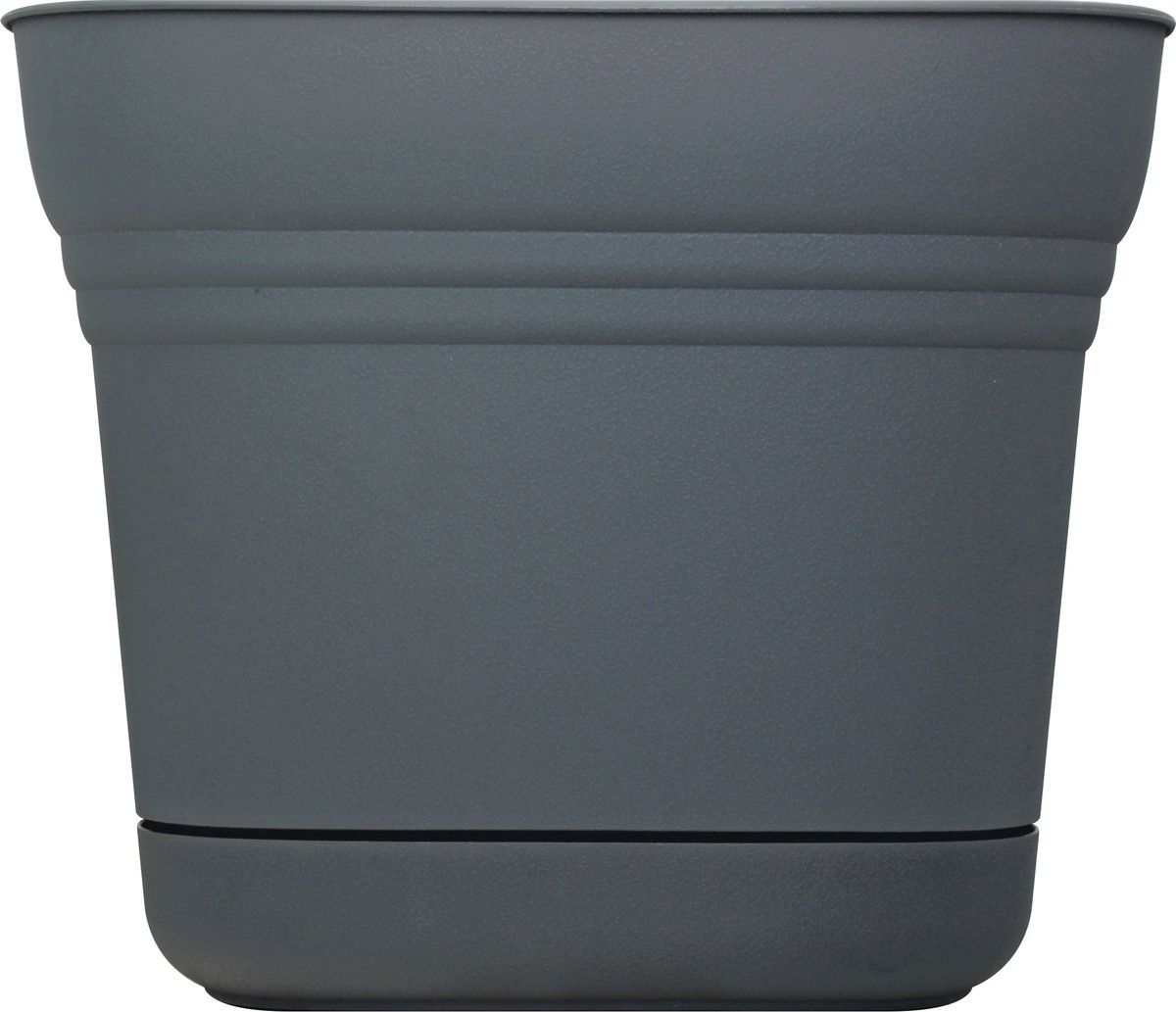 slide 9 of 11, Bloem Saturn Charcoal 12 Inches Planter 1 ea, 12 in