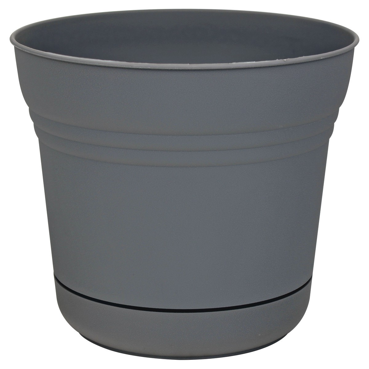 slide 2 of 11, Bloem Saturn Charcoal 12 Inches Planter 1 ea, 12 in